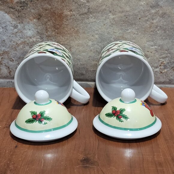 MSI Snowman Coffee Tea Mugs with Lid Set of 2 - Picture 6 of 12